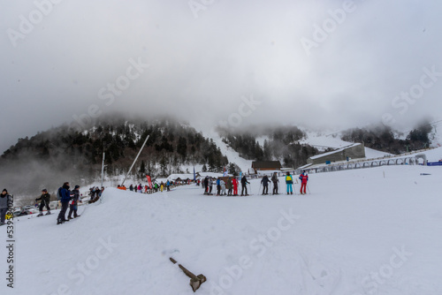 The ski slopes at Mont Dore.