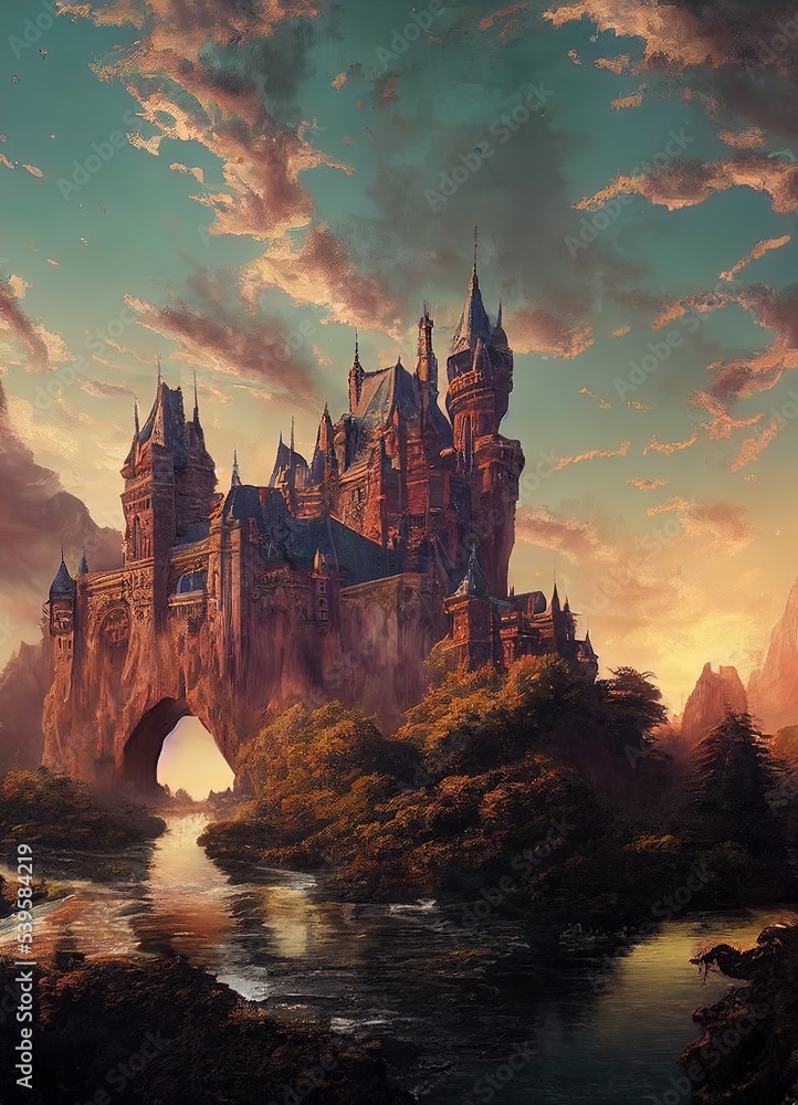 Fototapeta premium Fantasy Castle