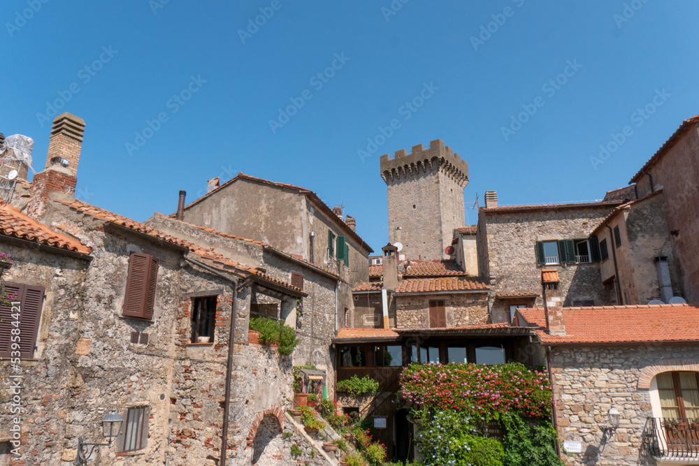 The village of Capalbio in Tuscany Italy