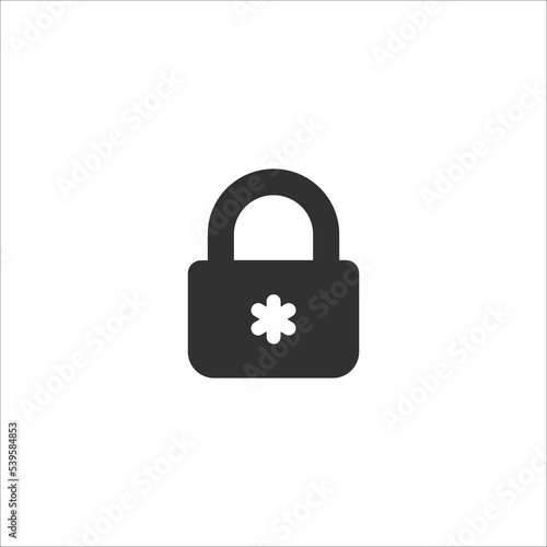 Lock icon, safe protection ...
