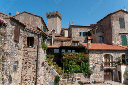 Fototapeta Naklejka Na Ścianę i Meble -  The village of Capalbio in Tuscany Italy