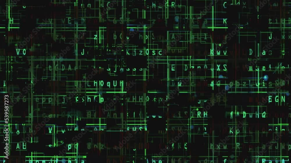 Code on the screen glitch effect Code on the screen glitch effect