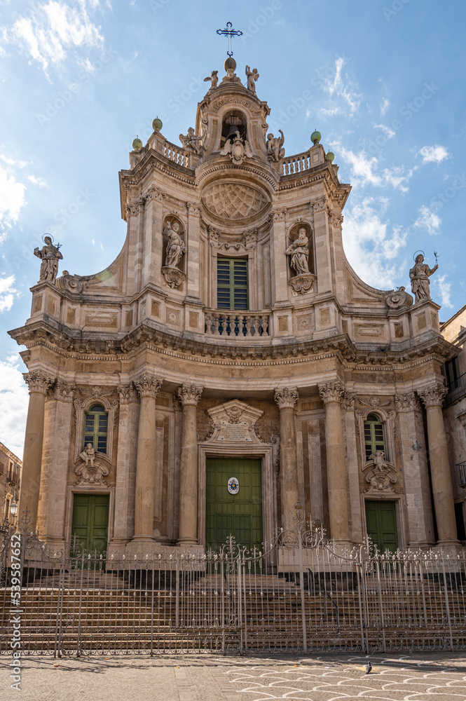 Beautiful ancient church in Catania