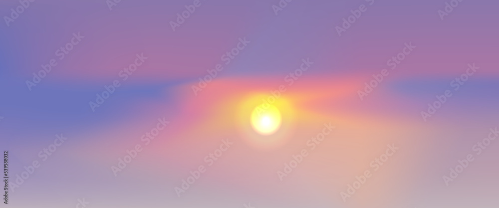Abstract background illustration morning sky atmosphere colorful