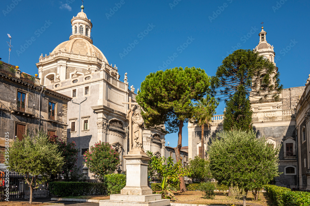 The beautiful S. Agata Gardens in Catania