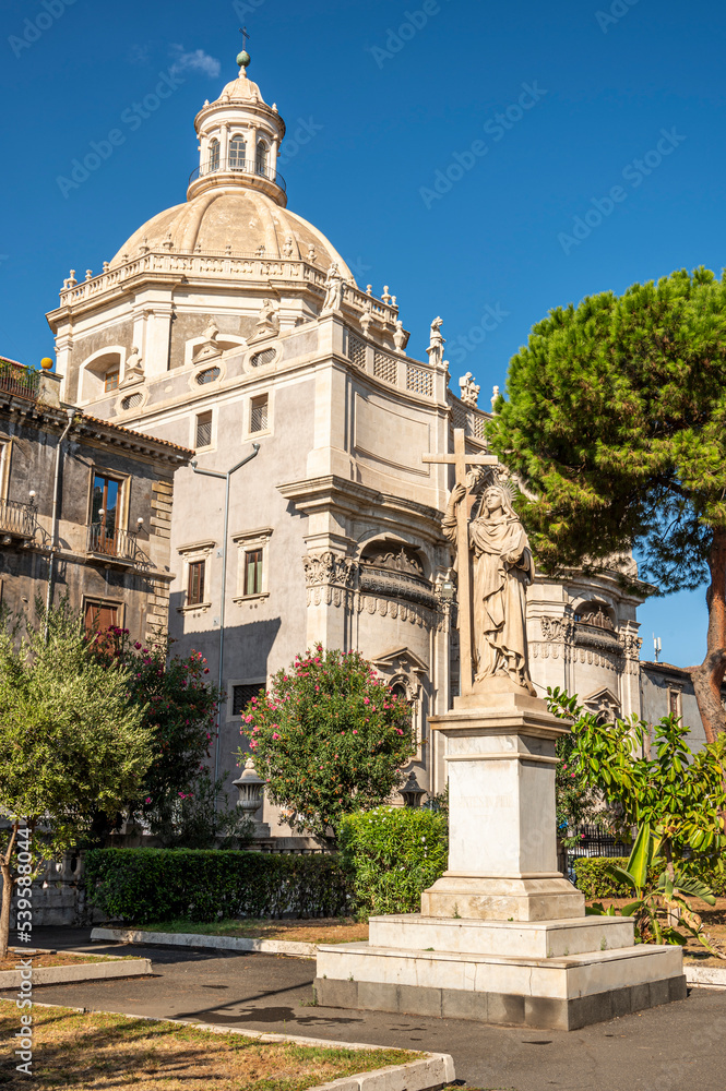 The beautiful S. Agata Gardens in Catania