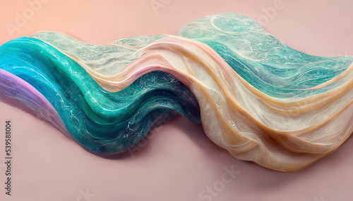 Organic mesmerize motion of pastel lines, texture abstract background