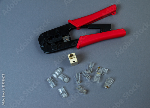 Bilde på lerret crimp tool for crimping with many connectors