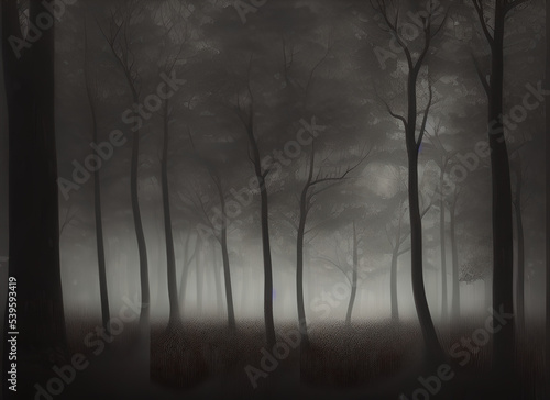 Fog Mist White Rain Clouds Moon Abstract Dark Forest Black Road Sky Trees Light Smoke Blue Sun Weather Winter Storm Cloud Landscape Tree Nature Night © Cailin