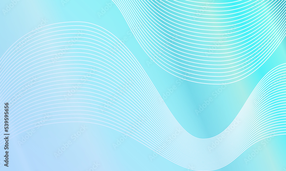 Pastel blue shining gradient. line wave pattern. abstract, modern, colorful style. great for copy space, background, wallpaper, card, cover, poster, banner, flyer