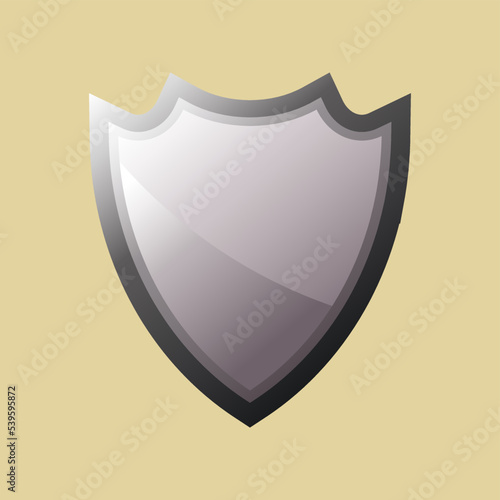 Free Download Silver shiny shield protection emblem vector - GFXLoad