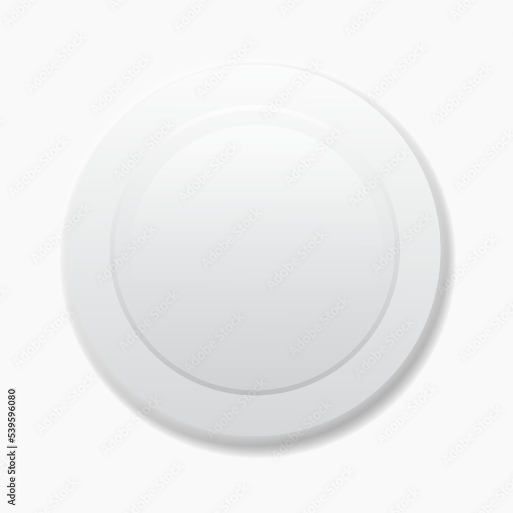 White button element vector