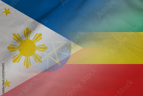 Philippines and Ethiopia political flag transborder negotiation ETH PHL