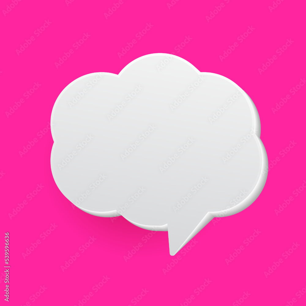 Hand drawn white blank speech bubble vector Hand drawn white blank speech bubble vector