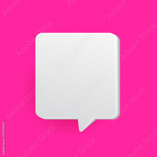 Hand drawn white blank speech bubble vector