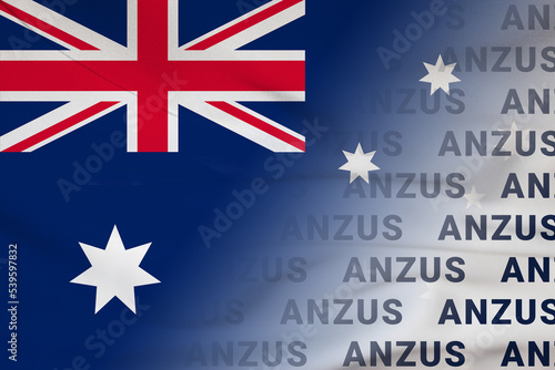 Australia flag ANZUS symbol agreement