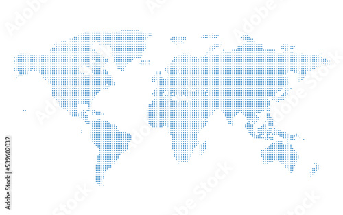 Circular world map background