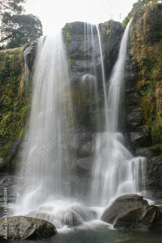 Fototapeta Naklejka Na Ścianę i Meble -  Long exposure of a waterfall in rural Japan
