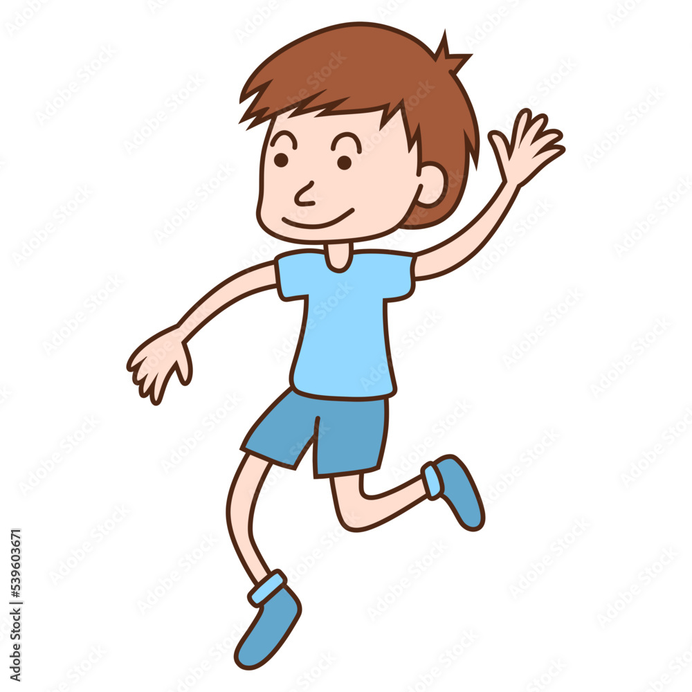 cartoon character cute happy boy drawing kids cartoon character cute happy boy drawing kids