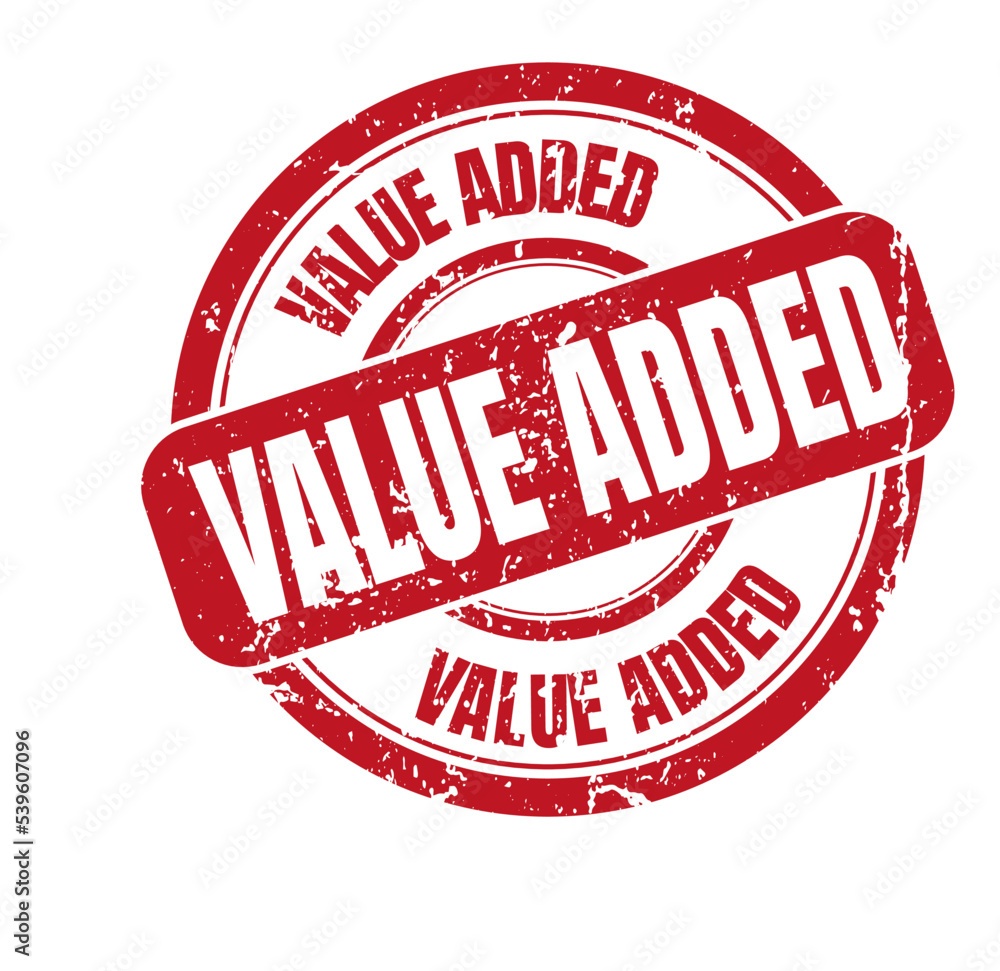 square grunge red value added stamp square grunge red value added stamp
