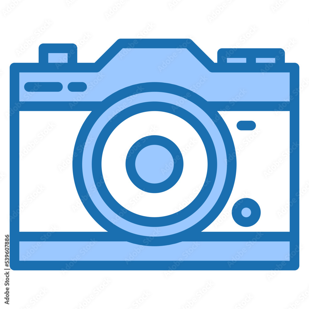 Camera blue style icon Camera blue style icon