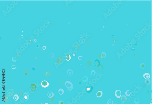 Light Blue, Green vector layout with circle shapes.