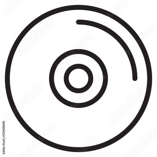 Disc outline style icon