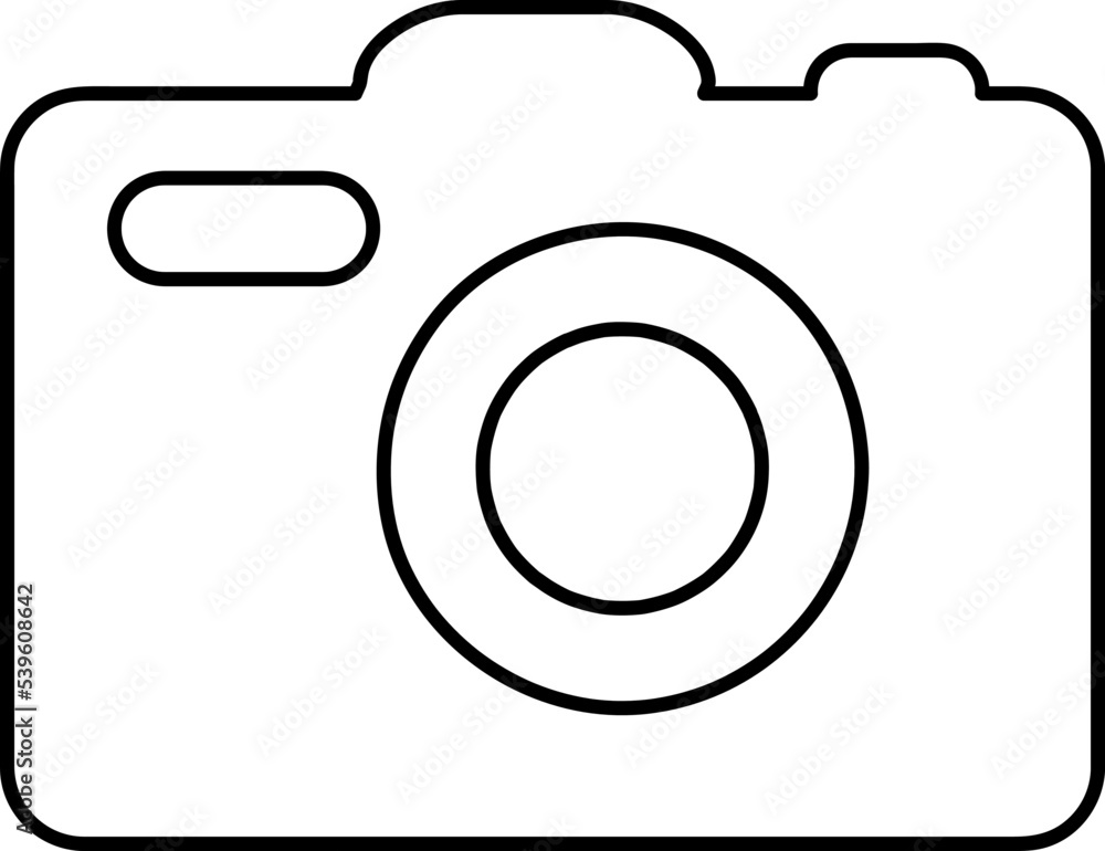 Photo camera vector icon on white background.eps Photo camera vector icon on white background.eps