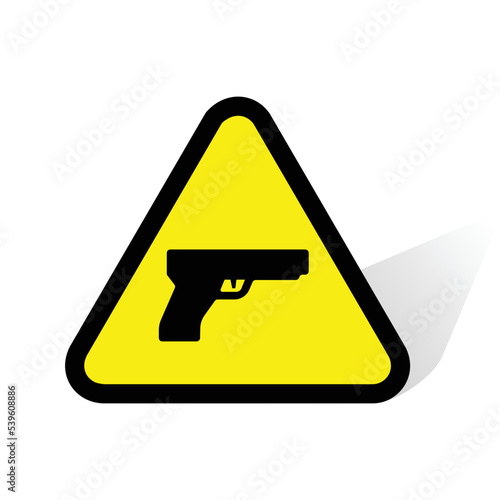 gun triangle sign