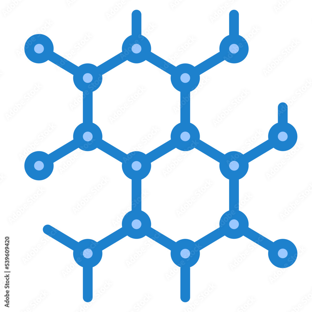 Molecule blue style icon Molecule blue style icon