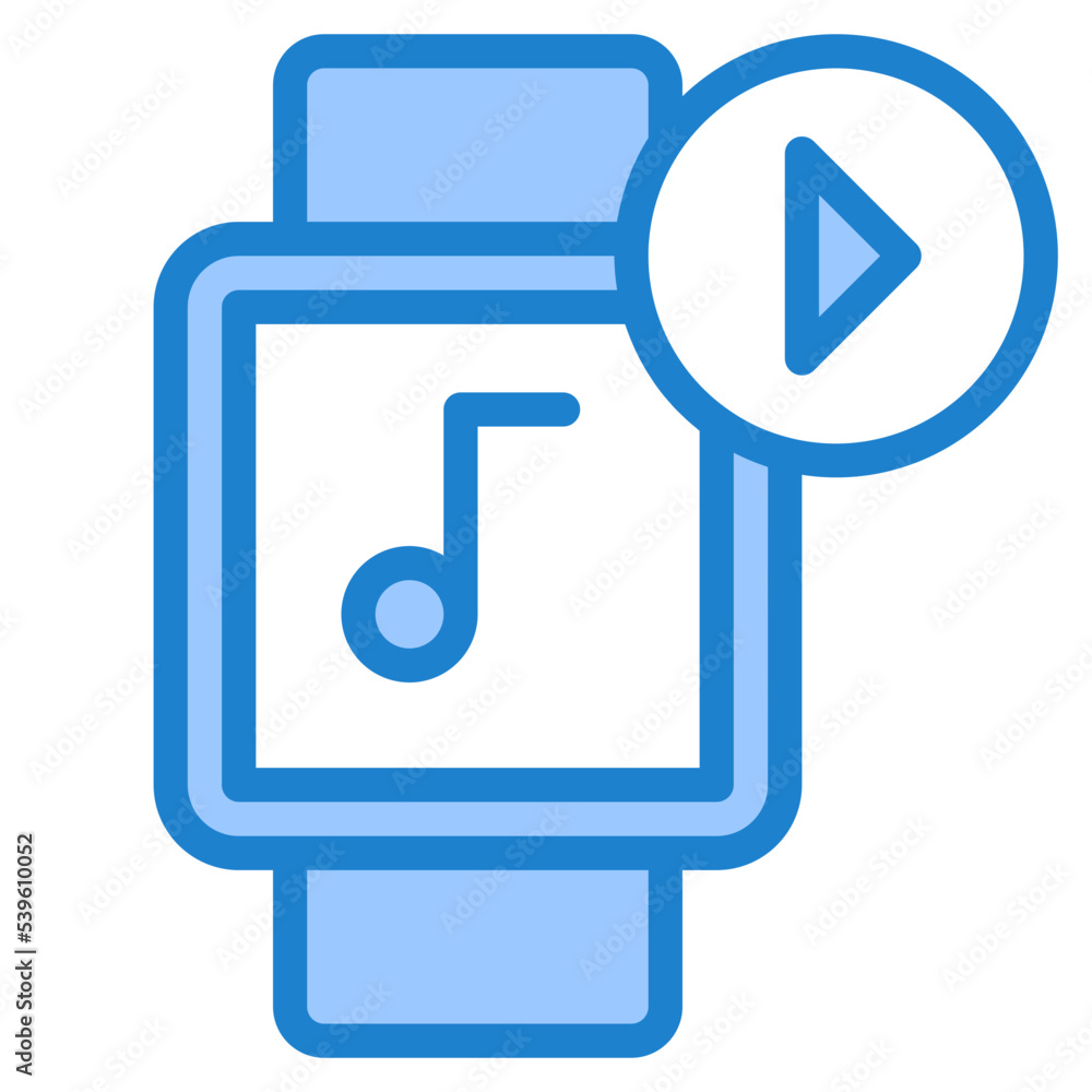 Music blue style icon Music blue style icon
