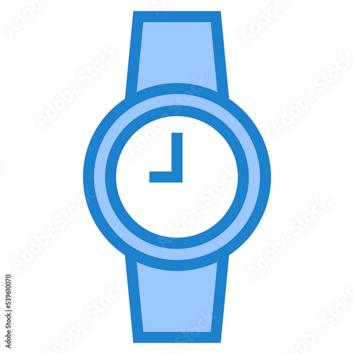 Smart watch blue style icon