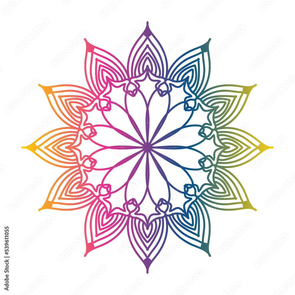 Obraz premium colorful mandala,mandala art designs easy, cute mandala art, beautiful mandala artluxury ornamental mandala design background,mandala design,Mandala pattern Coloring book Art wallpaper design, tile 