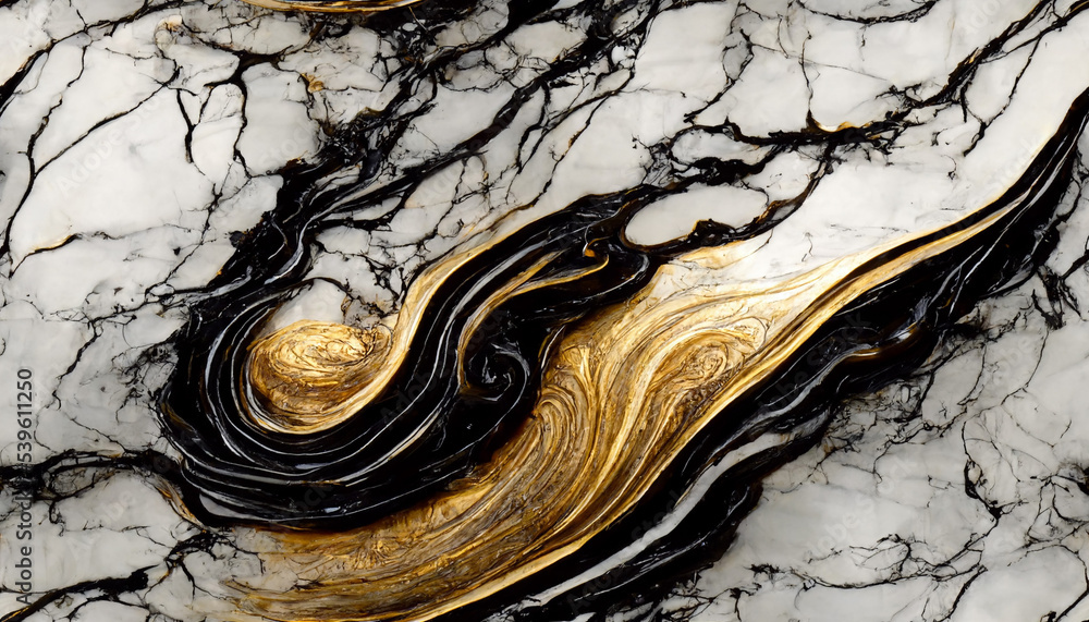 Natural Luxury, Style incorporates the swirls of marble or the ripples of agate, Very beautiful cool powdery black paint with the addition of gold powder. 3d illustration. seamless painting Natural Luxury, Style incorporates the swirls of marble or the ripples of agate, Very beautiful cool powdery black paint with the addition of gold powder. 3d illustration. seamless painting