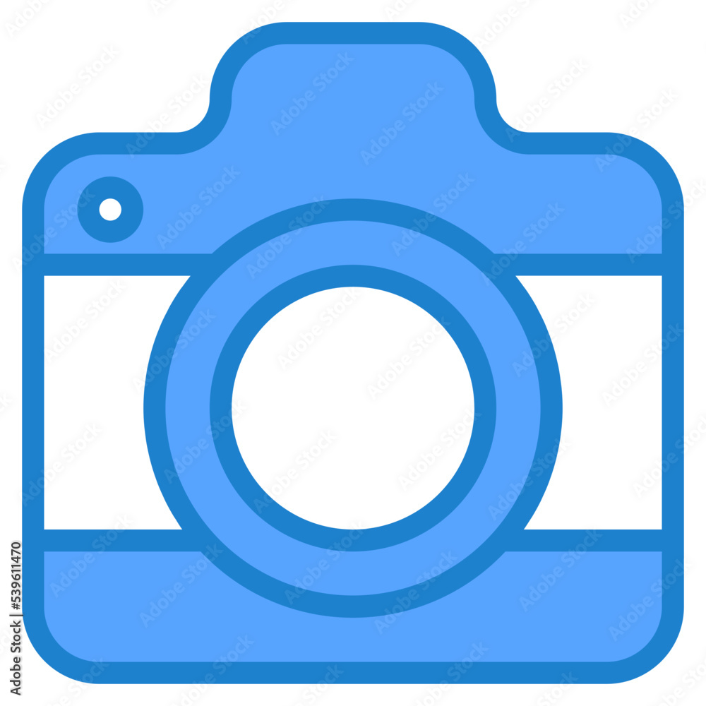 Camera blue style icon Camera blue style icon
