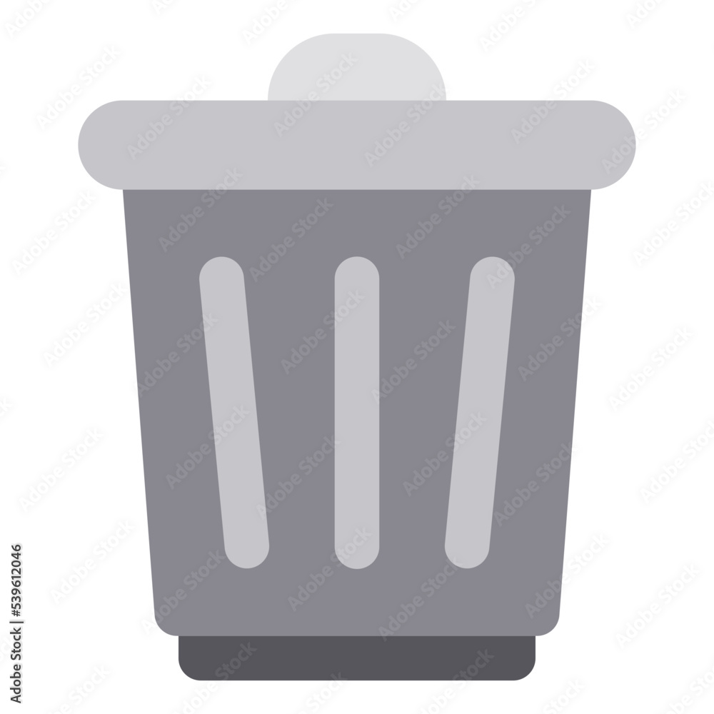 Trash flat style icon Trash flat style icon
