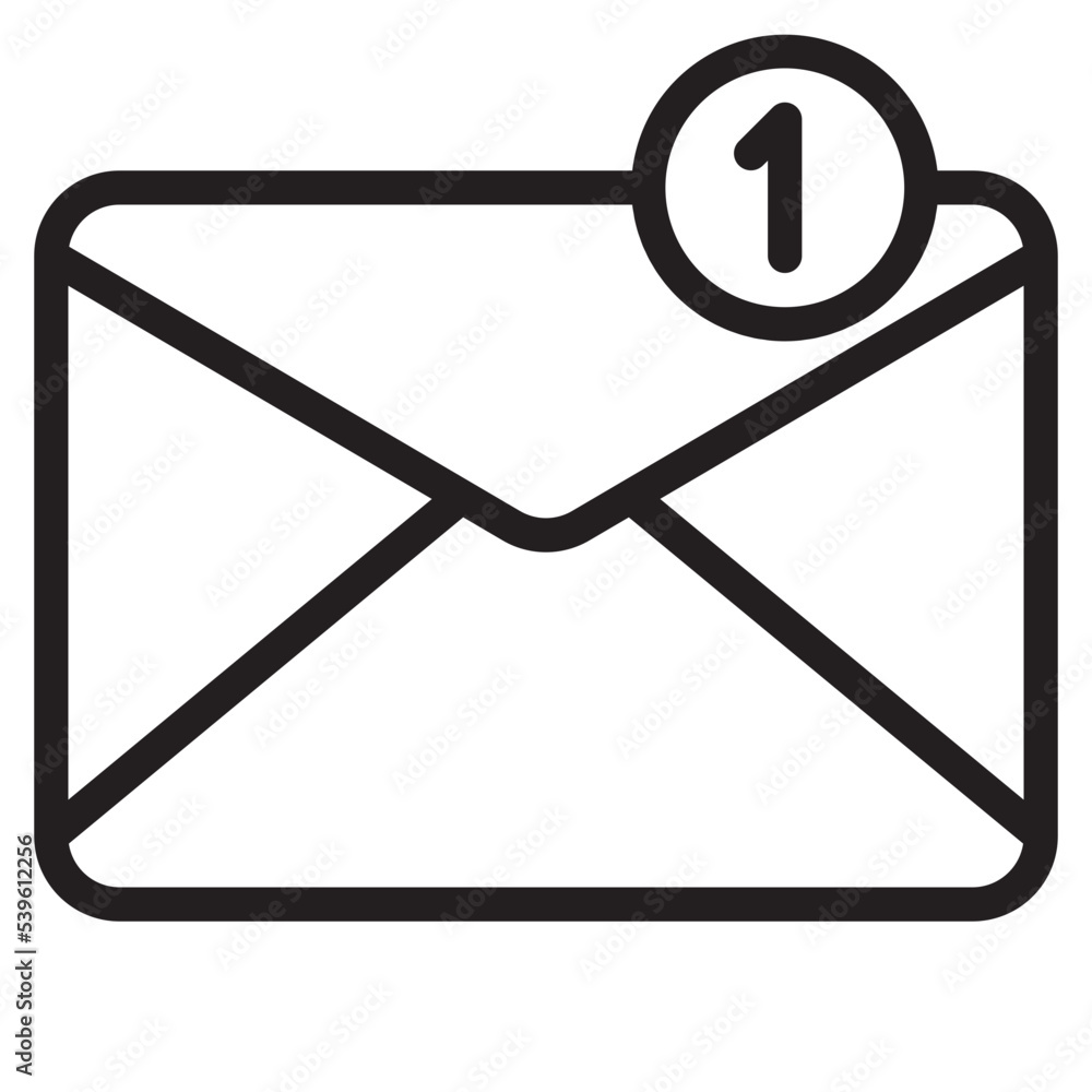 Notification Email outline style icon Notification Email outline style icon
