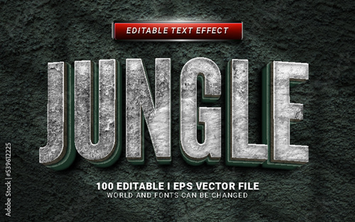 jungle text effect