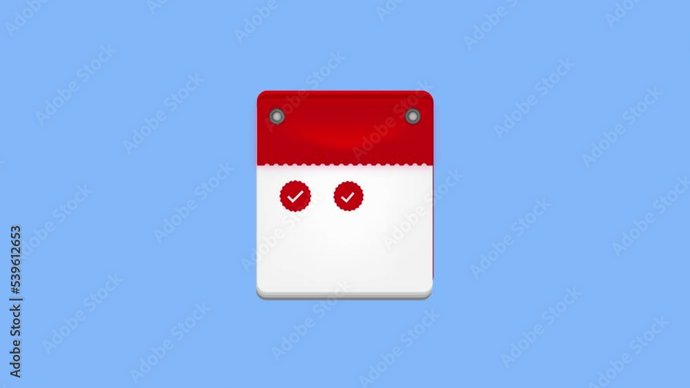 Calendar and clock symbol HD animation video. motion graphics video post on social media Calendar and clock symbol HD animation video. motion graphics video post on social media