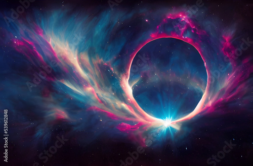 Fototapeta A massive supernova explodes in space.