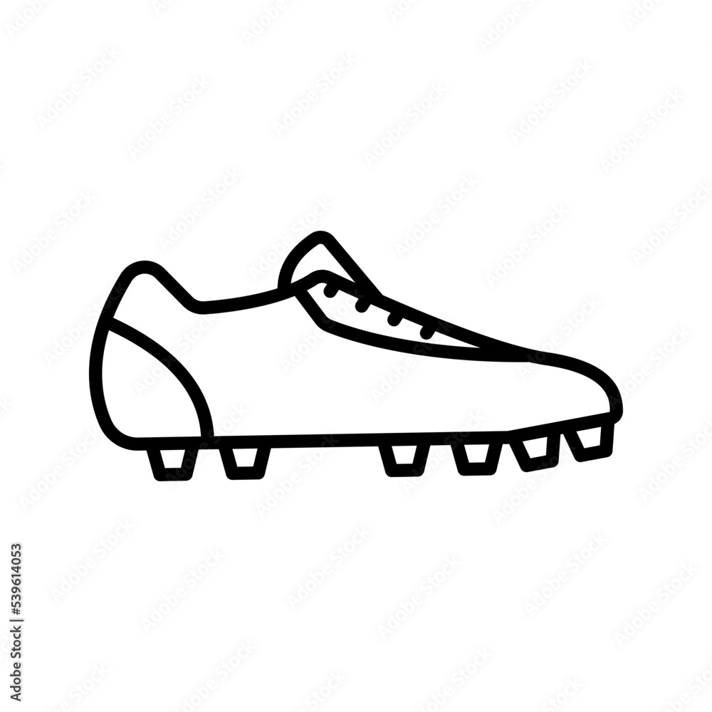 Cleat icon. football boots sign  for mobile concept and web design. vector illustration