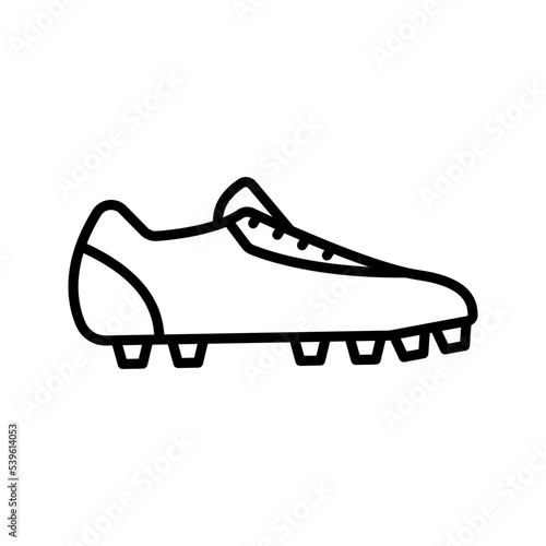 Cleat icon. football boots sign  for mobile concept and web design. vector illustration