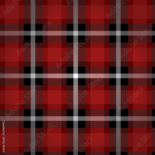 Fabric pattern plaid west country style in red.
