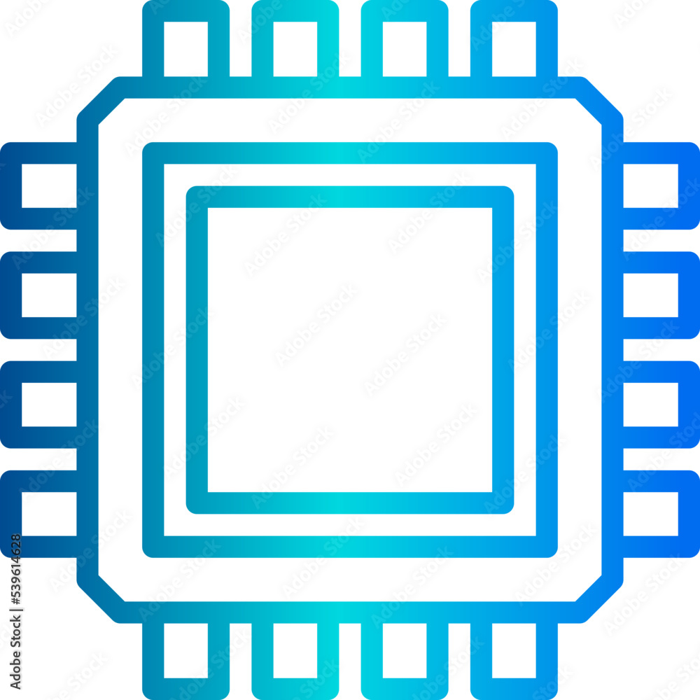 Processor outline icon Processor outline icon