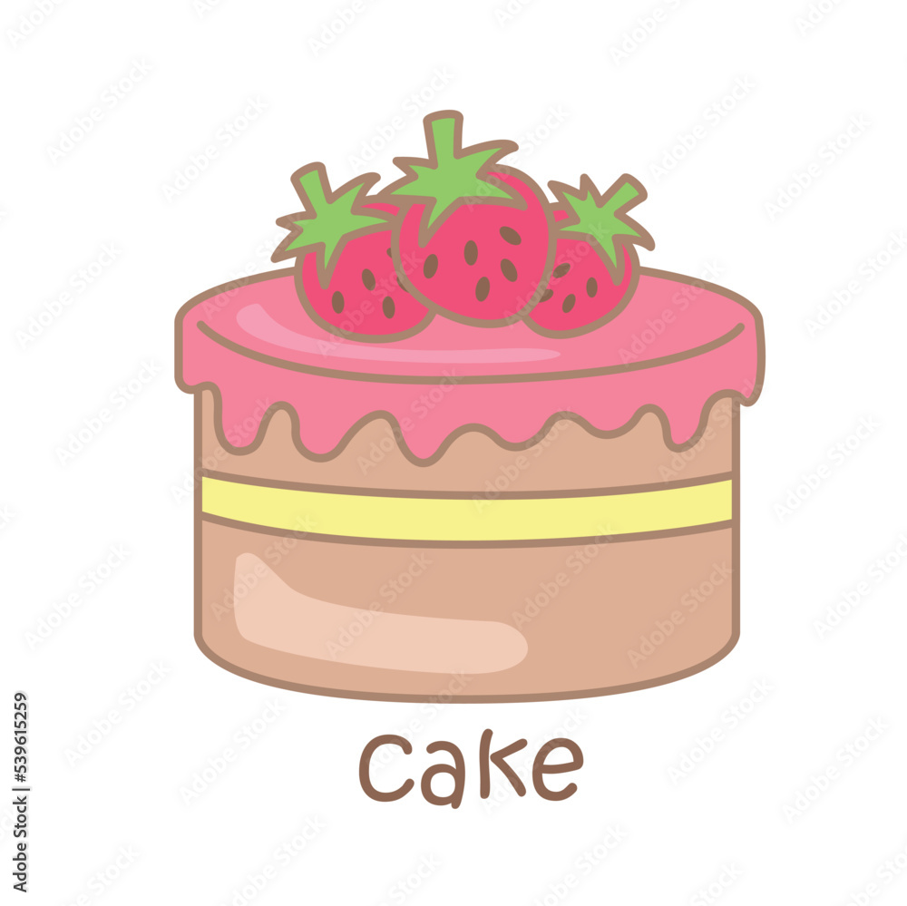 Alphabet C For Cake Illustration Vector Clipart Alphabet C For Cake Illustration Vector Clipart