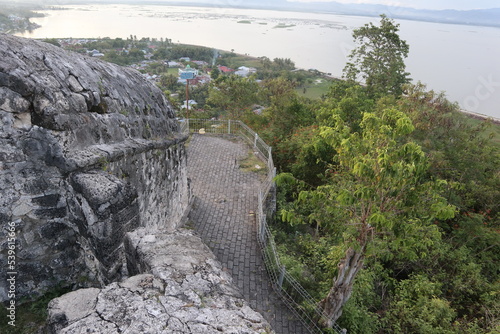 View of Otanaha fort. Otanaha Fort is a historical place that has now been turned into a tourist spot photo