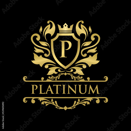Luxury Logo template in vector for Restaurant  Royalty  Boutique  Cafe  Hotel  Heraldic  Jewelry  Fashion and other vector illustration