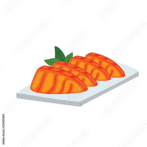 Sushi Japanese Food Illustration Vector Clipart