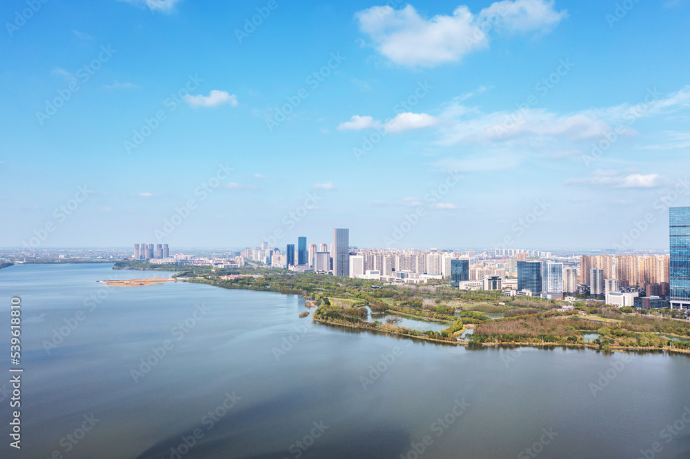 Panoramic view of Nanchang, the capital of Jianxi Panoramic view of Nanchang, the capital of Jianxi