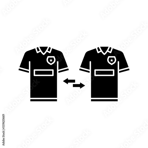 Football player transfer icon. sign for mobile concept and web design. vector illustration